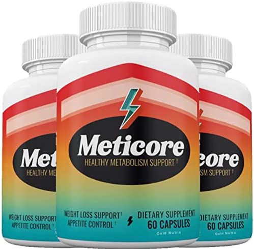 (Official) 3 Pack Meticore Weight Management Keto Pills , Energy Support,180 Capsules