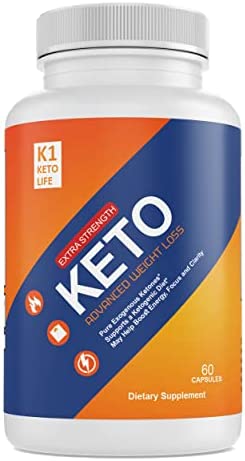 (Official) K1 Keto Life, Advanced Formula 1300mg, Made in The USA, (1 Bottle Pack), 30 Day Supply