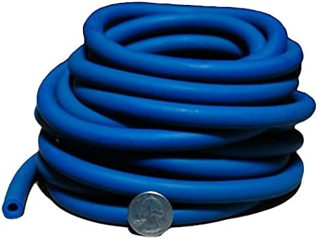 Protecerps 25 Ft Bulk Tubing (Blue) Band Heavy Exercise Tube 25 Feet Gym Equipment for Home Fitness Accessories Elastic Bands for Exercise Exercise Bands Exercise Bands