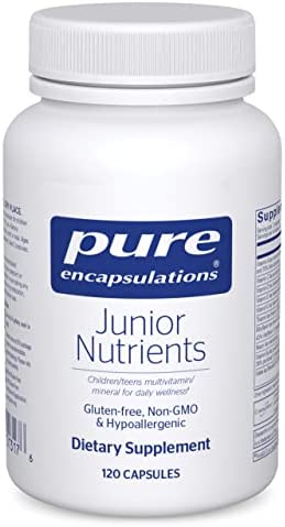 Pure Encapsulations Junior Nutrients | Multivitamin and Mineral Supplement Without Iron for Children Ages 4 and Up* | 120 Capsules