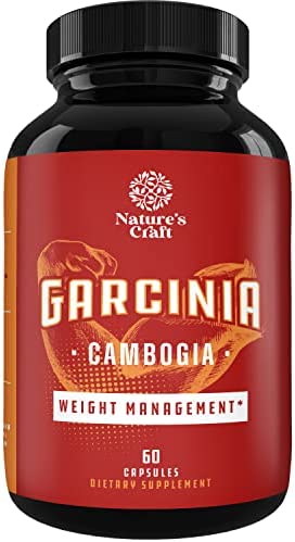 Pure Garcinia Cambogia Weight Loss Pills 95% HCA - Garcinia Cambogia Extract Herbal Supplement Fast Acting Natural Appetite Suppressant - Energy and Diet Pills for Women and Men with Hydroxycitrate