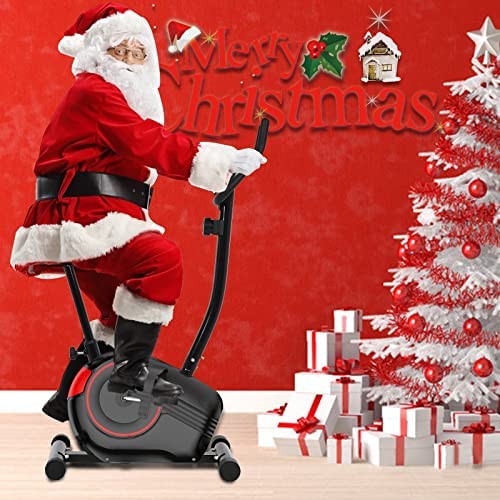 Regretfully Eliptical Exercise Machine for Indoor Workout,Elliptical Machine for Home Use, Elliptical Training Machines with LCD Monitor and Sensors Static Bike Kids (Red, 750 * 300 * 580mm)