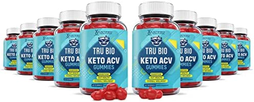 (10 Pack) Tru Bio Keto Gummies 1000MG ACV with Pomegranate Juice Beet Root B12 600 Gummys