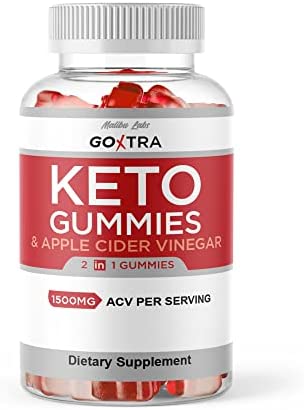 GoXtra Keto ACV Gummies, Apple Cider Vinegar Ketosis, New Strong Time Released Formula, 1500mg Once a Day, Ketogenic Support Supplement, Go Extra Shark Gummy, (1 Pack) 30 Day Supply Tank