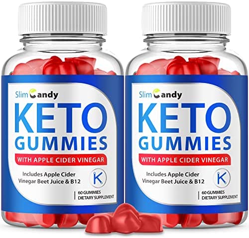 (2 Pack) Slim Candy Keto ACV Gummies, Slim Candy Keto Gummies Slim Candy ACV Gummies with Apple Cider Vinegar, Slimcandy Advanced Gummy (120 Gummies)