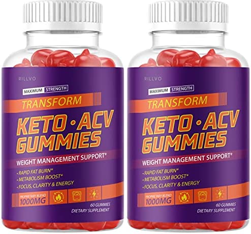 (2 Pack) Transform Keto ACV Gummies Advanced Formula (120 Gummies)