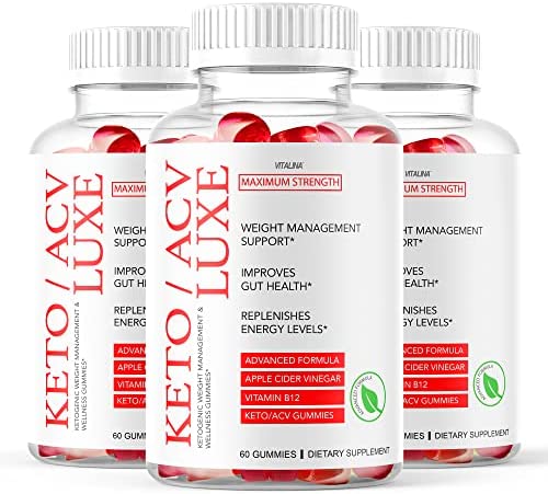 (3 Pack) Keto Luxe ACV Gummies, New KetoLuxe Apple Cider Vinegar Gummies Advanced Formula, LuxKeto ACV Gummys, KetoLuxe, Lux, m, Reviews, 3 Month Supply