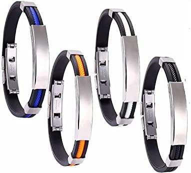 Adjustable Titanium Detox Lymph Unclog Wristband, Lymph Detox Magnetic Bracelets,Titanium Steel Magnetic Bracelet for Men Women (Mixed 4 Pcs)