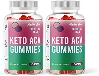 Bio Detox Lean Keto Gummies Apple Cider Vinegar ACV, New Strong Time Released Formula, 1500mg Once a day, Ketogenic Support Ketosis Supplement, Go Extra Shark Gummy, (2 Pack) 60 Day Supply Tank