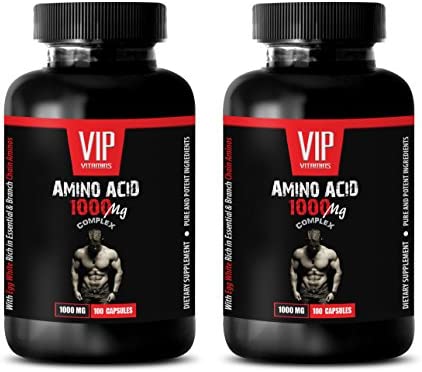 Bodybuilding Vitamin for Men - Amino Acid 1000 MG Complex - l-tyrosine and l-arginine - 2 Bottles 200 Capsules