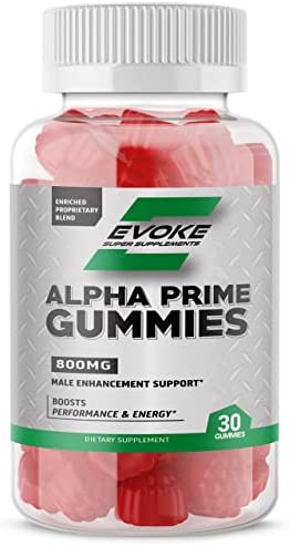 Evoke Mens Vitamins Gummy, Alpha Prime Gummies ME Vitamins ED, RegainVitality, IncreaseEndurance, BoostVirility, M.E. Vitamin Gummies Infused w/C.b.d. - 1 Bottle - AuthenticBottles from OfficialStore