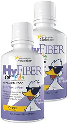 HyFiber Liquid Fiber for Kids in Only One Tablespoon, Supports Regularity and Softer Stools, FOS Prebiotics for Gut Health, 6 Grams of Fiber, 32 Servings per Bottle (6 Bottles)