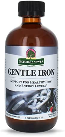 Nature's Answer Gentle Iron 8 Ounce Liquid | Supports Red Blood Cells | Supports Iron Levels | Gluten Free | Non GMO