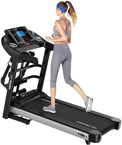 Shock-Absorbing Motorized Treadmill 264lb Capacity, 2.5hp Electric Folding Treadmill Running Fitness Machine with LCD Display and Electric Massage Machine for Home & Office Use