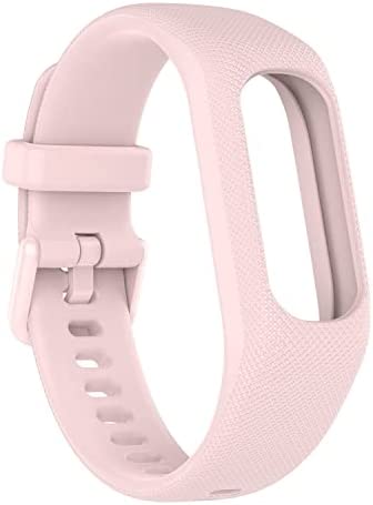 Silicone Watch Straps Compatible with Garmin vivosmart 5, Waterproof Sweat-Proof Watch Straps,Adjustable Replacement Wrist Band, not Fade Thickened Fitness Smart Watch Wristband