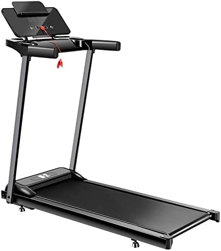 Under-Desk Walking Treadmill Home Walking Jogging Exercise Machine with LED Display and Remote (Black, 2341)