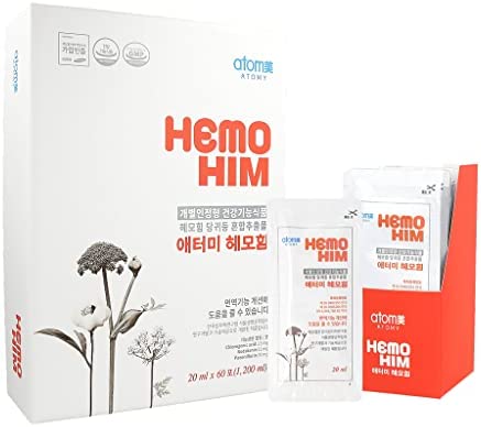 ZIOSTAND 2023 Renewal New Atomy Hemohim Supplement Immune System and Stressless 20ml X 60 Pouch (1,200ml) _ 2 Sachet for 1 Day