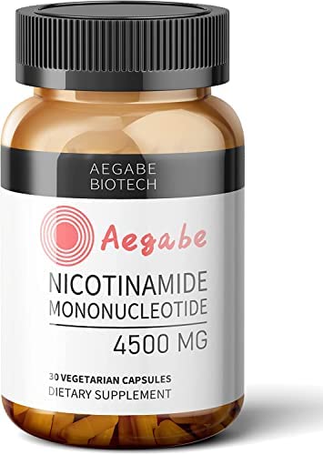 aegabe NMN + Resveratrol 9000mg, Max Absorption, Powerful Antioxidant & Anti-Aging Supplements, Restore The Body's Anti-Aging Cells to a Youthful State,Rapid, Lasting Changes in Physical Condition