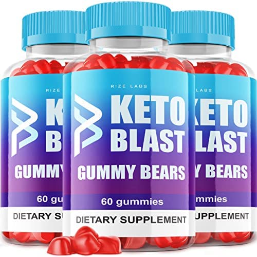 (3 Pack) Keto Blast ACV Gummy Bears Keto Blast ACV Gummies Advanced Formula (180 Gummies)