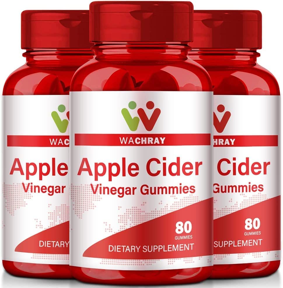 3-Pack Organic Apple Cider Vinegar Gummies – ACV Gummy with Mother for Kids & Adults – Supports Detox, Cleanse & Digestion – Rich in Vitamin B9, B12 – Energy Boost & Gut Health