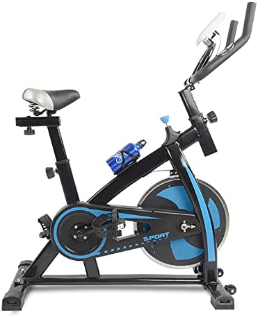 MengK Stationary Exercise Bike Fitness Cycling Bicycle Cardio Home Sport Training Blue